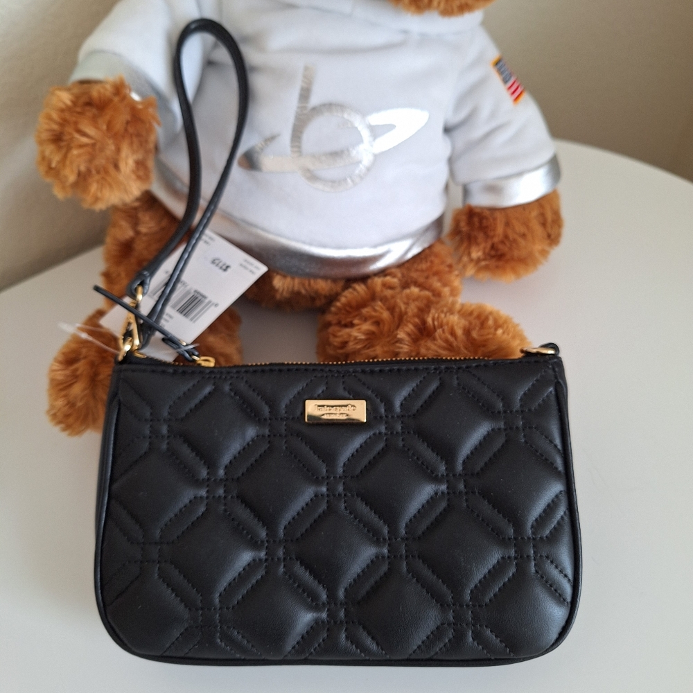 New Kate Spade Linet Astor Court Wristlet Black